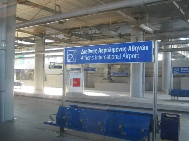 An Athens Metro train