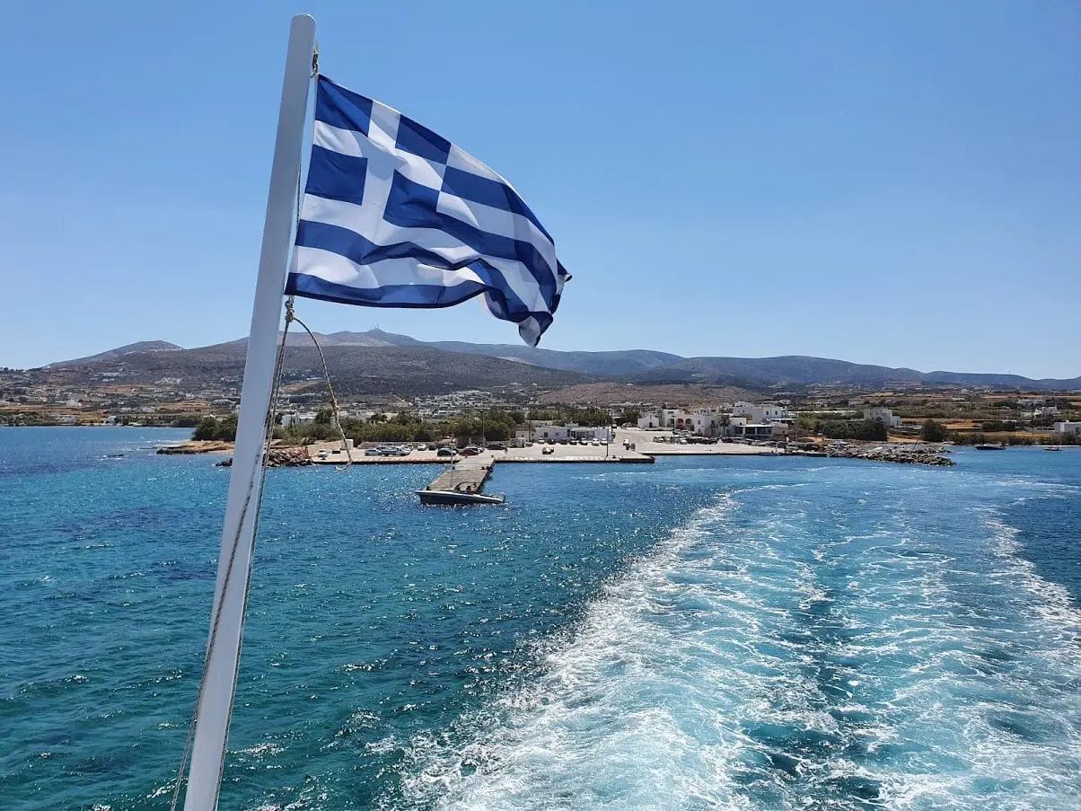 The meltemi blowing across the Aegean