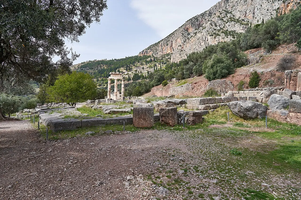 The Tholos and ruins at Delphi