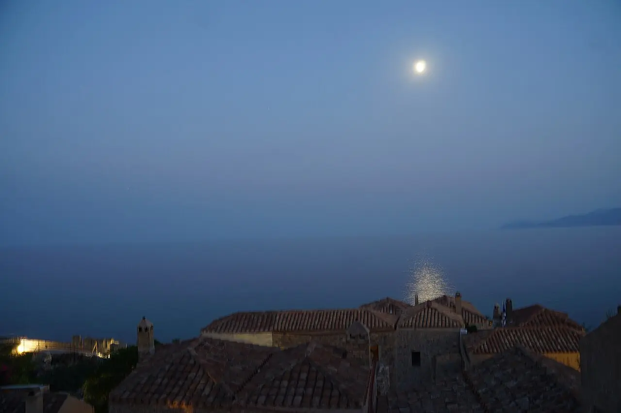 The fortified rock town of Monemvasia