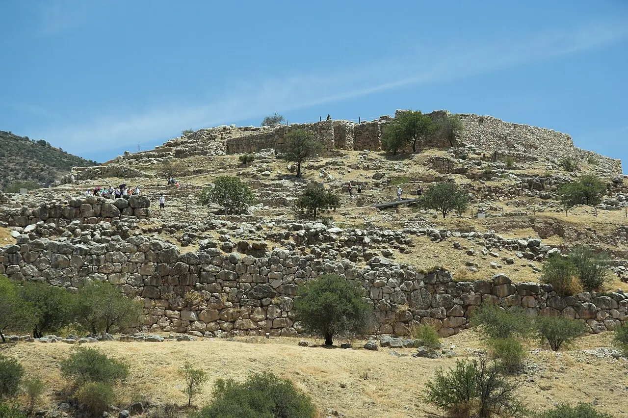 The Lion Gate at the citadel of Mycenae