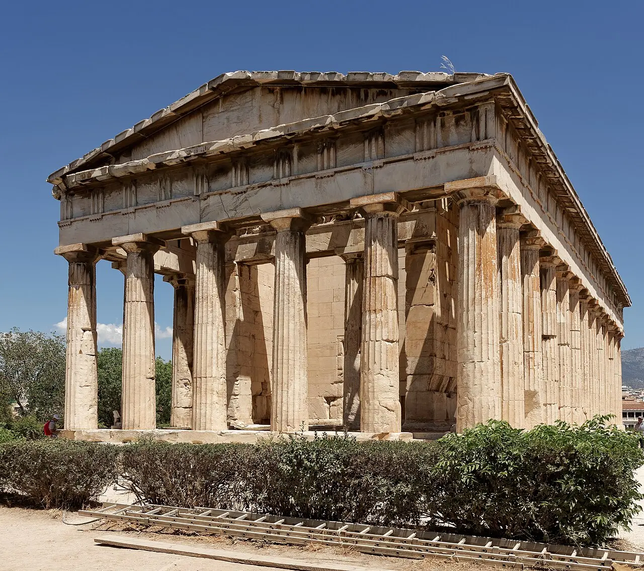 The Temple of Hephaestus above the Ancient Agora of Athens