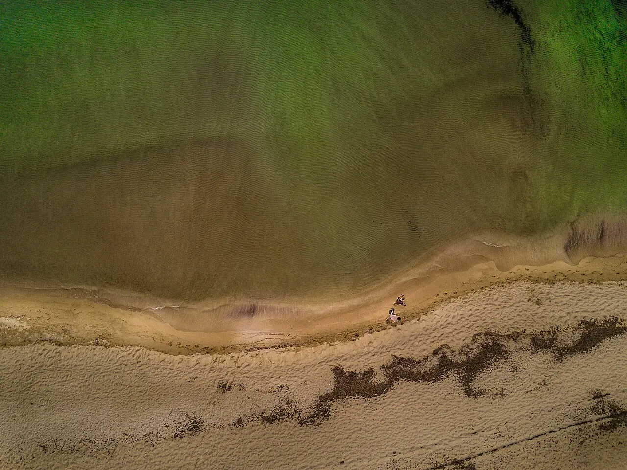 The horseshoe bay of Voidokilia beach