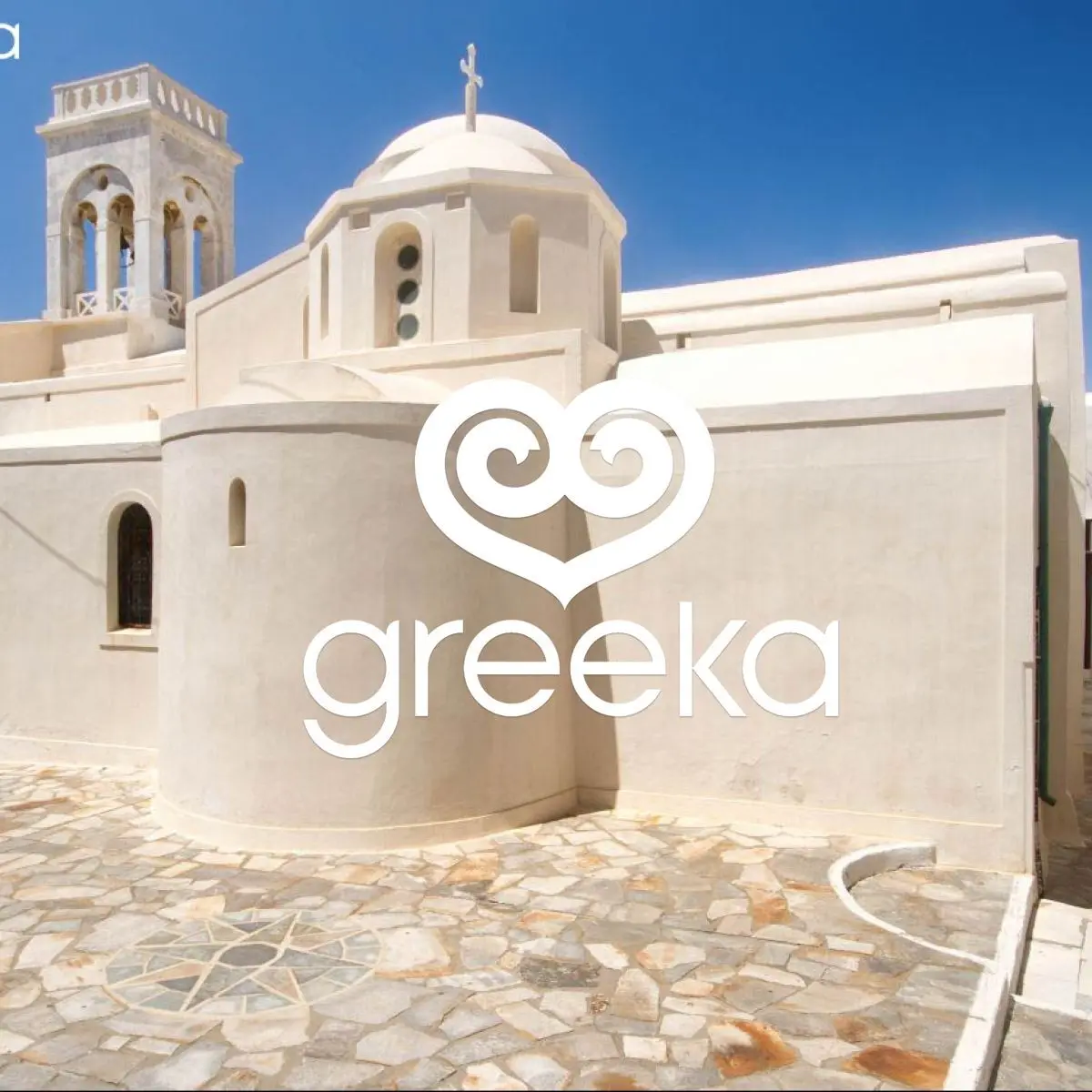 The Catholic Cathedral on the central square of the Kastro, Naxos