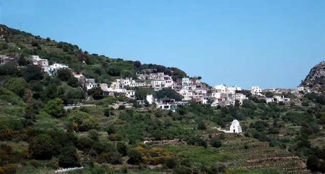 Skado village on the slopes of Mt Koronos, Naxos