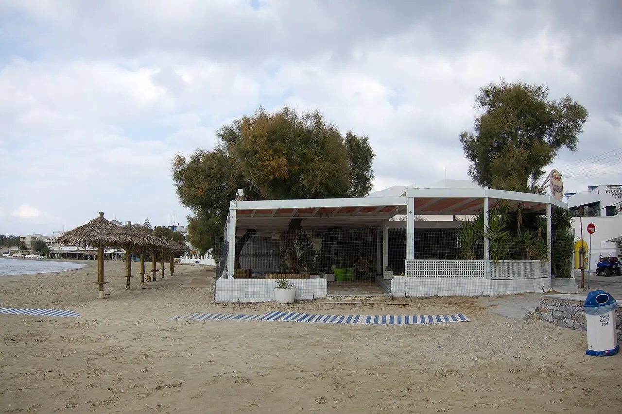 Agios Georgios, the town beach at Naxos Chora